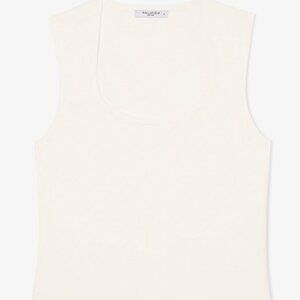 The Sabine Sculptural Tank - Eco 365Knit- Ivory